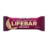 Barre de betterave crue, sans gluten BIO 47 g - LIFEFOOD